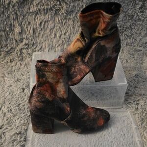 Target Multicolor Abstract Heeled Boots